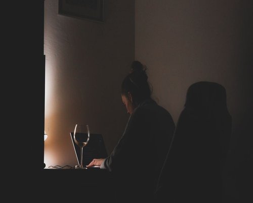 quiet evening routine at home after work
